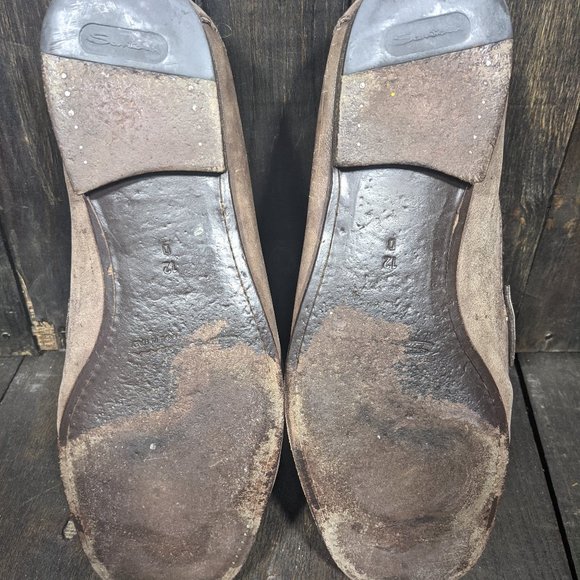 Grayish/Brownish Santoni Slip-On Loafers M size 12